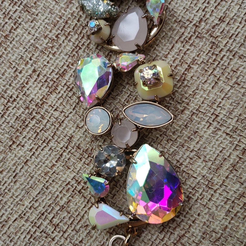 J.Crew Iridescent Crystal Wreath Cluster Bracelet - Picture 5 of 9